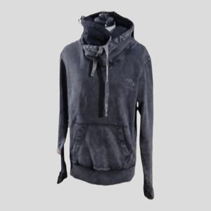 All Saints Spitalfield Acid Wash Hoodie Sz S